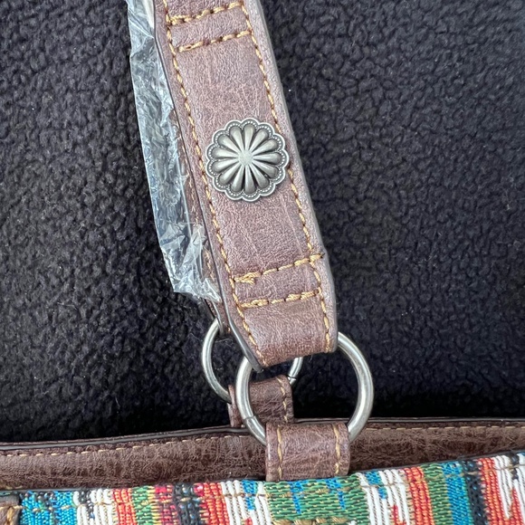 Justin Aztec Print Concealed Carry Tote Bag Western Handbag Purse - Picture 4 of 7